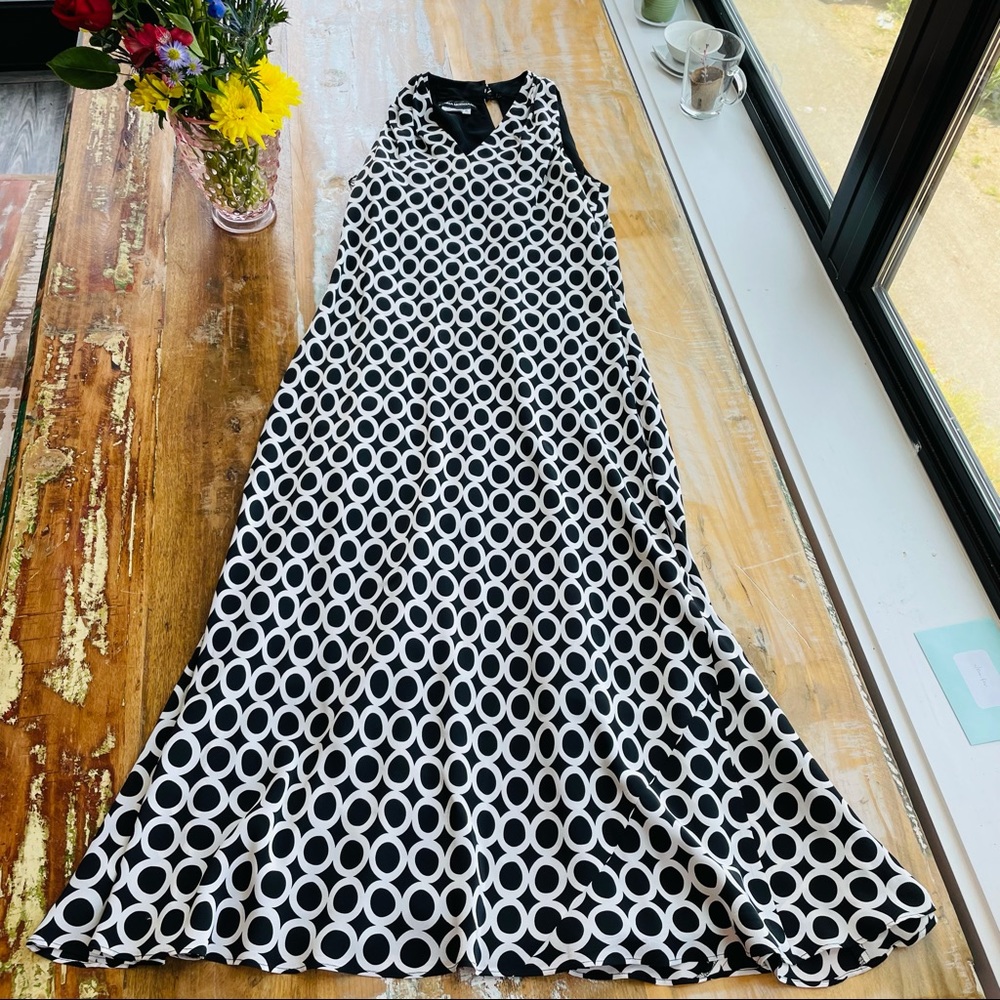 Donna Morgan 100% Silk Sleeveless Maxi Dress